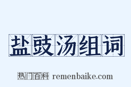 盐豉汤组词是什么意思的图片